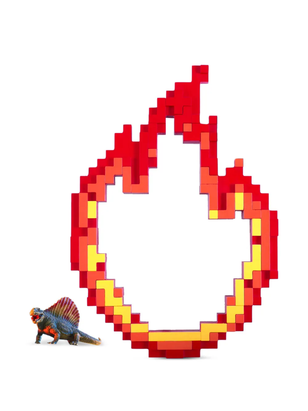 Seletti Flame Pixelated Mirror