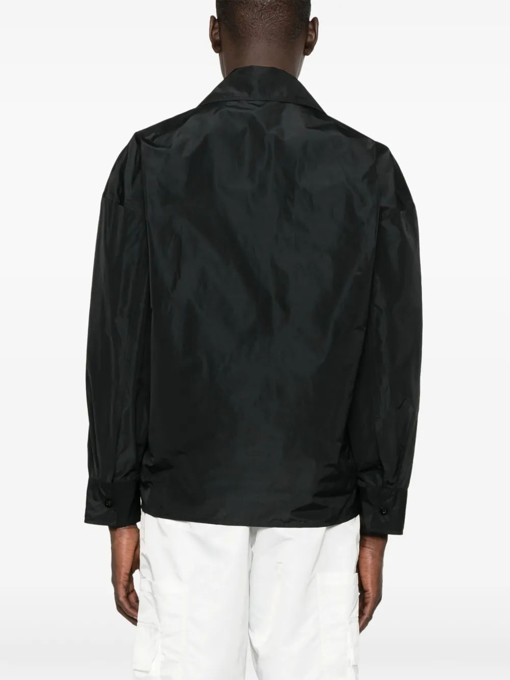 Jil Sander Taffeta overhemd Zwart