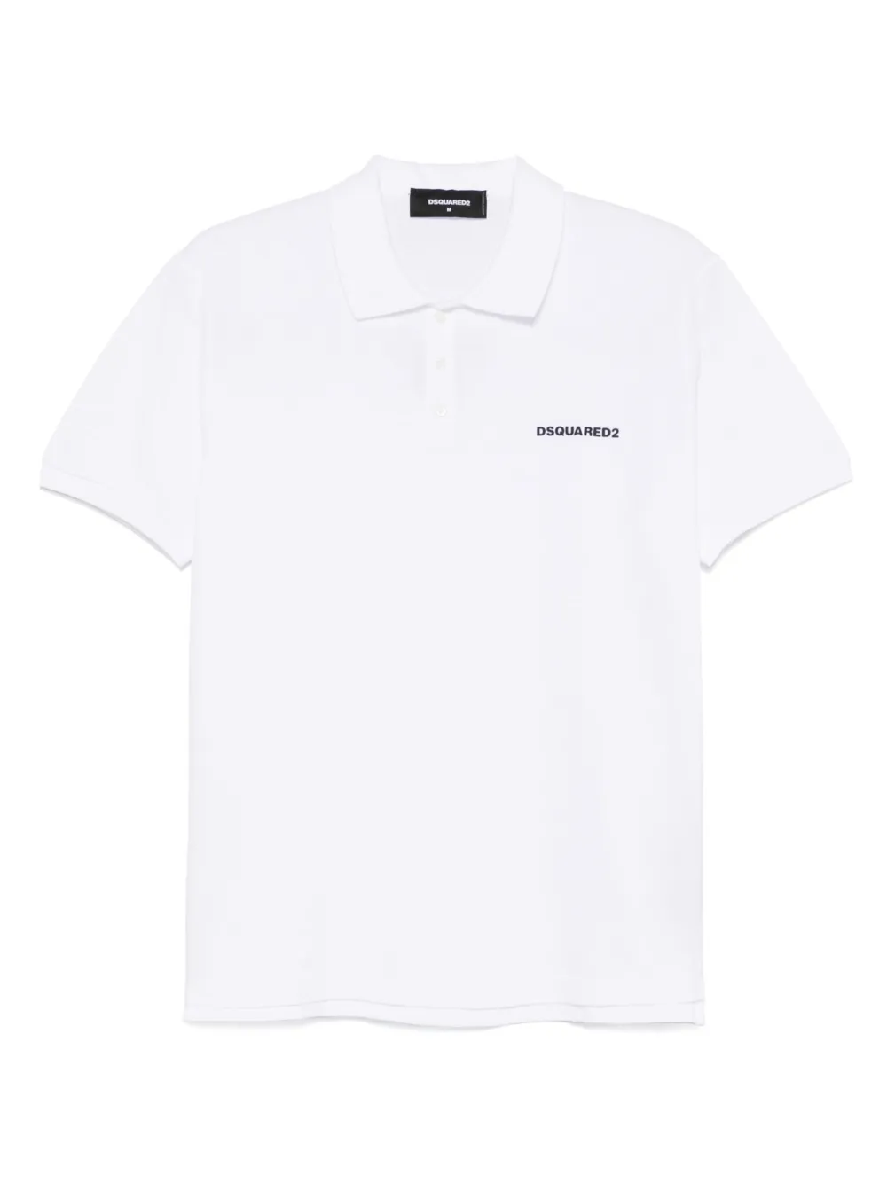 DSQUARED2 playera tipo polo con logo bordado | blanco | Image 1