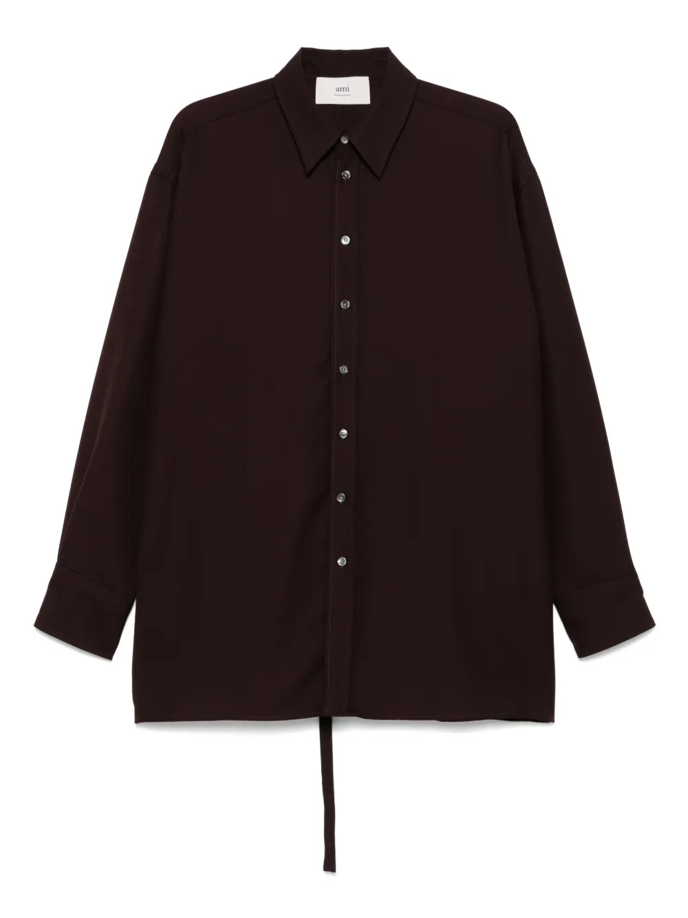 AMI Paris camisa con abertura en la espalda | marrón | Image 1