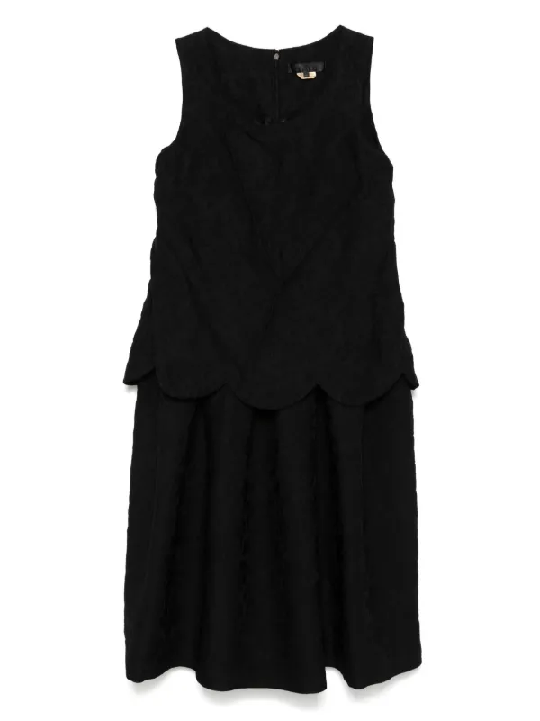 Comme Des Garons Comme Des Garons Layered Mini Dress | Black | FARFETCH