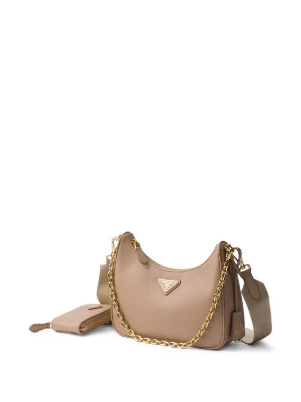 Prada Re-Edition Mini Shoulder Bag | Brown | FARFETCH Prada Re-Edition Mini Shoulder Bag | Brown | FARFETCH