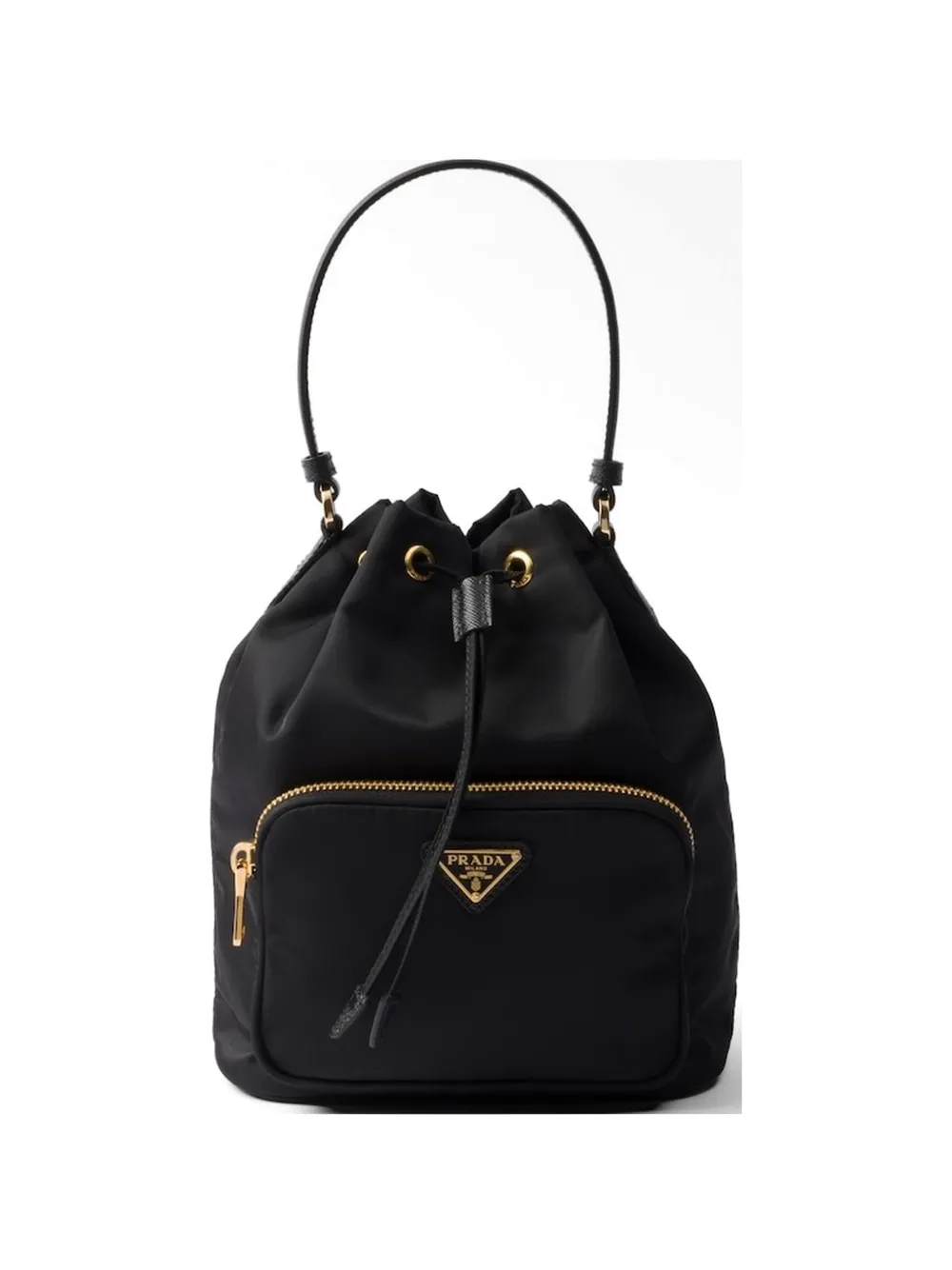 Prada Re-Nylon drawstring bucket bag - Nero