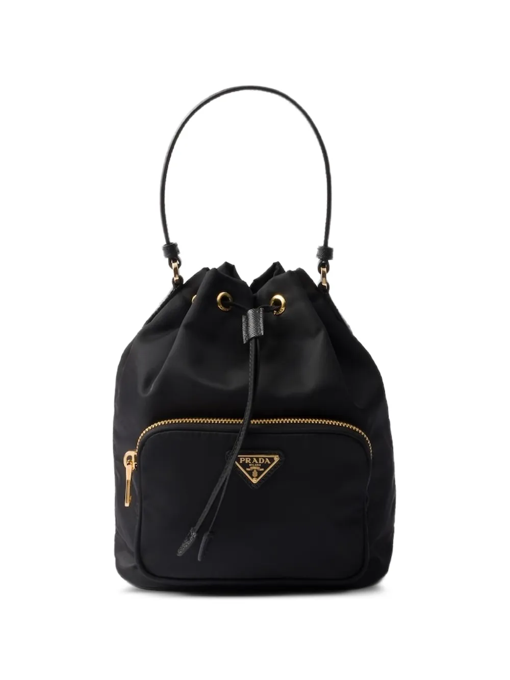 Prada Re-Nylon drawstring bucket bag - Nero