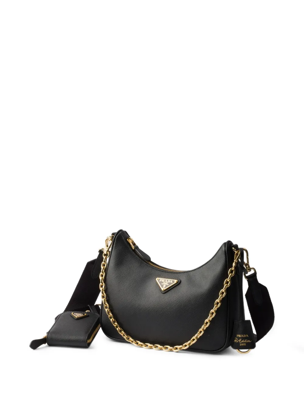 バッグ PRADA leather shoulder bag Black Prada Small Leather Shoulder Bag | Saks Fifth Avenue