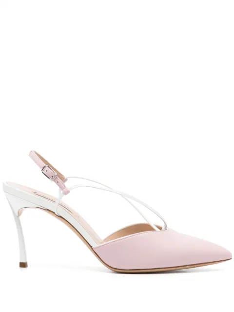 Casadei 80mm leather pumps