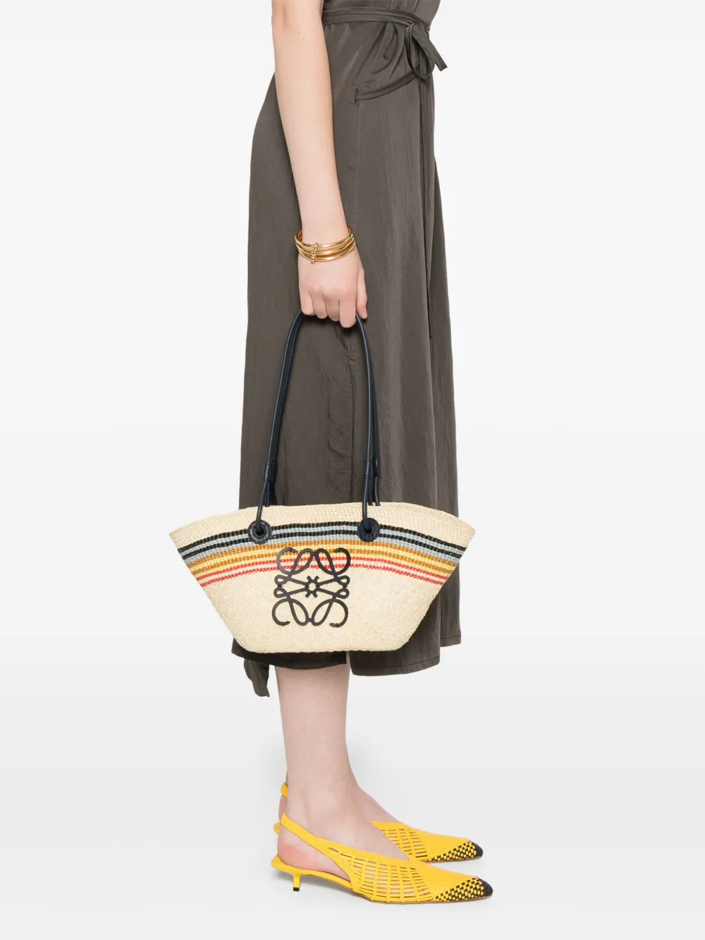 LOEWE Anagram kleine schoudertas - Beige