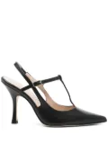 Anna F. 100mm leather pumps - Black