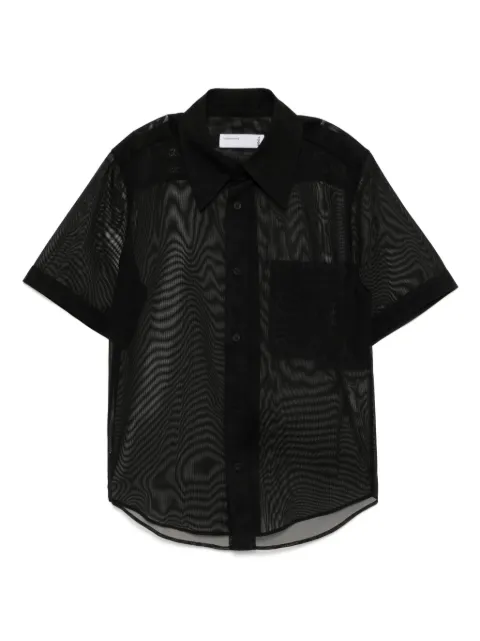 Toga high twist gauze shirt