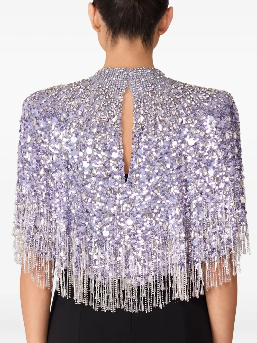 Jenny Packham Blouse met franje Paars