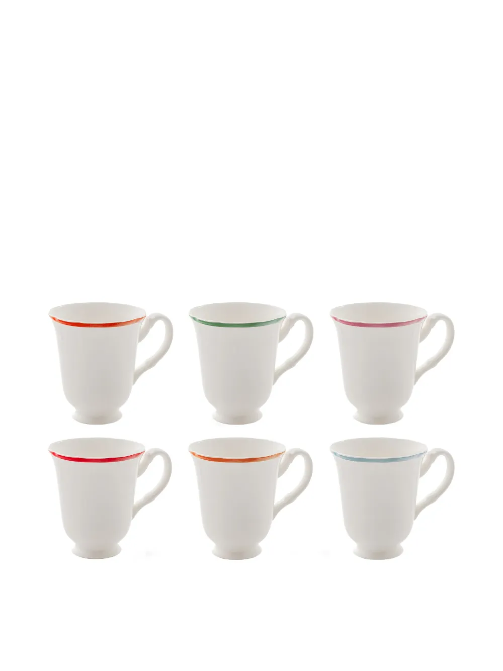 Bitossi Home Petalo mugs (set of six) | White | Image 1
