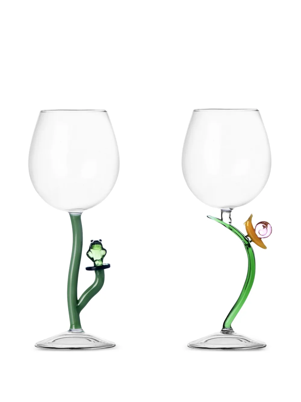 Shop Ichendorf Milano Animal Farm Stemmed Glass (set Of Six) In White