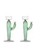 Ichendorf Milano Desert Plants candle holder (set of two) - Green