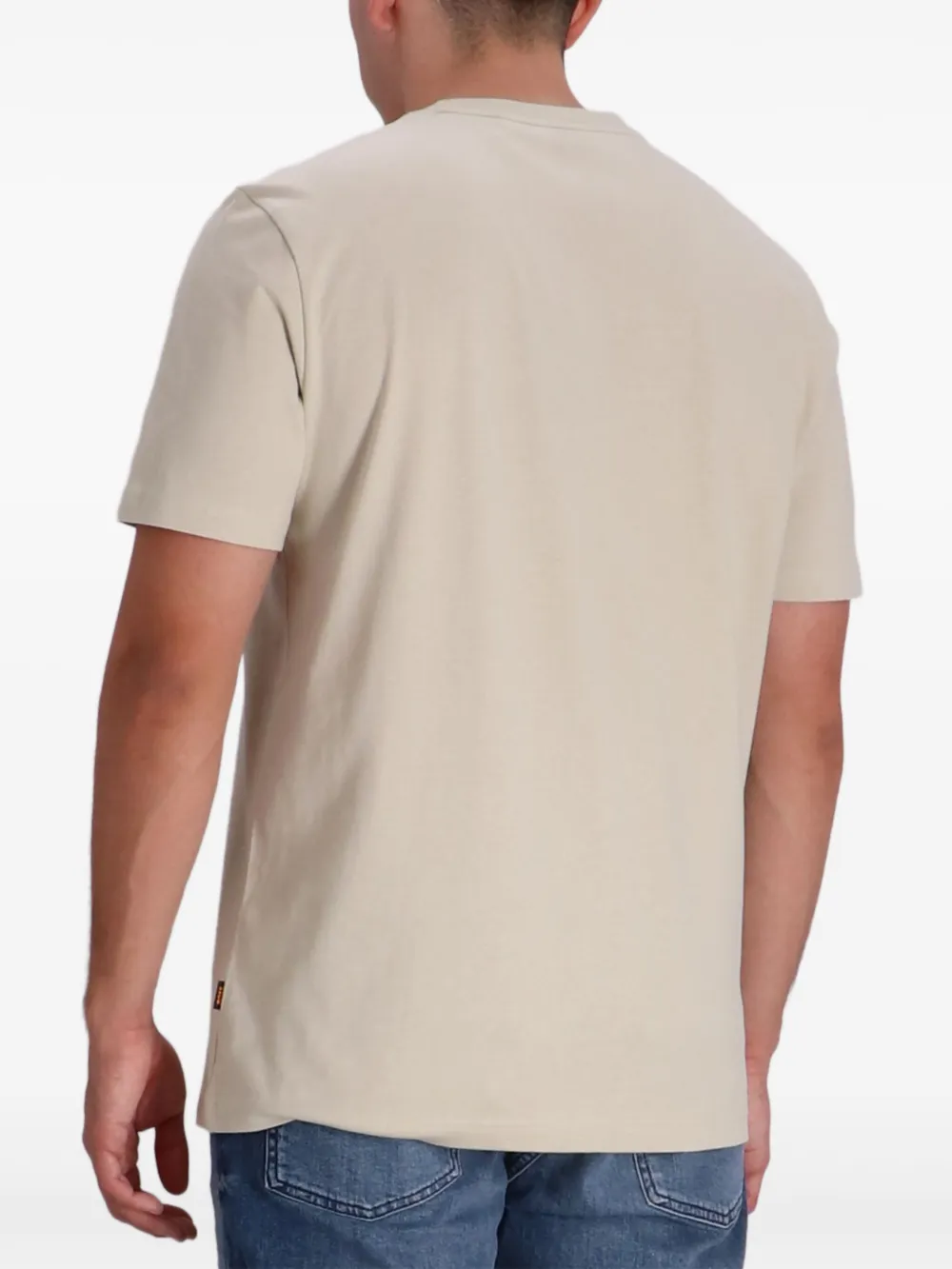 BOSS T-shirt met fotoprint Beige