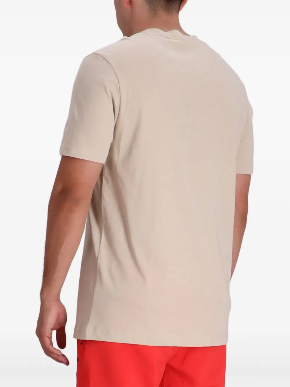 BOSS T-shirt met logoprint Beige