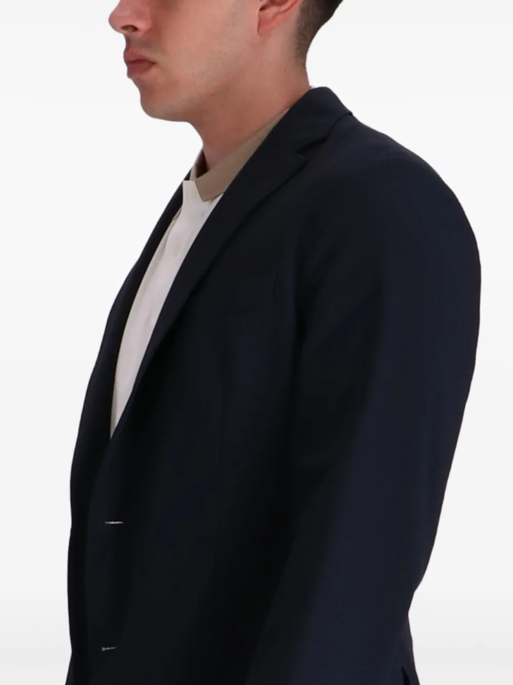 BOSS Blazer met enkele rij knopen Blauw