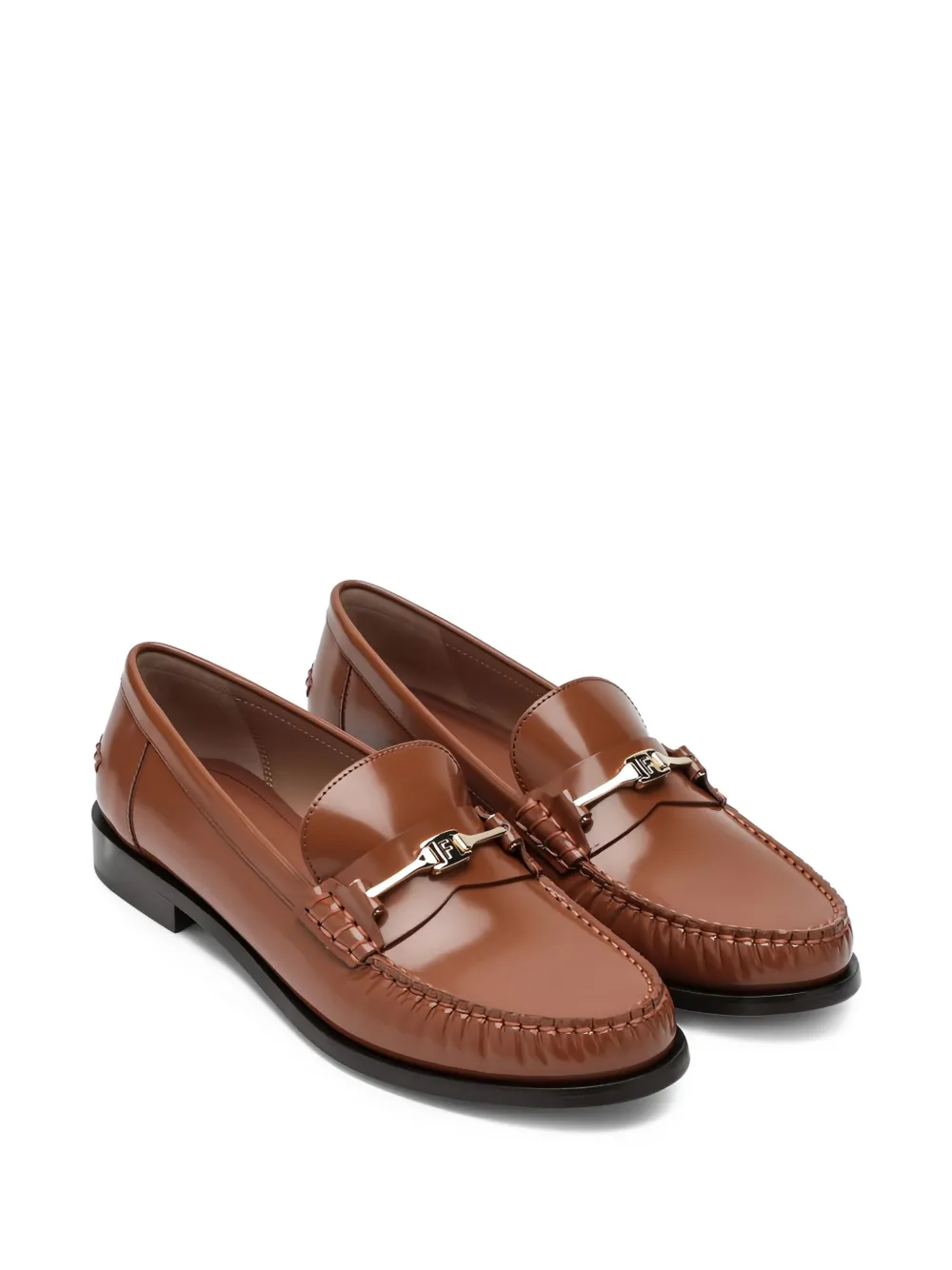 Ferragamo Harry leren loafers - Bruin