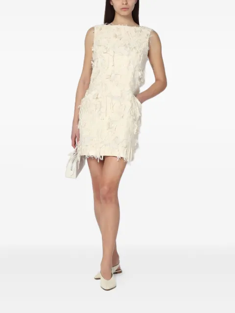 MARK KENLY DOMINO TAN sleeveless mini dress 