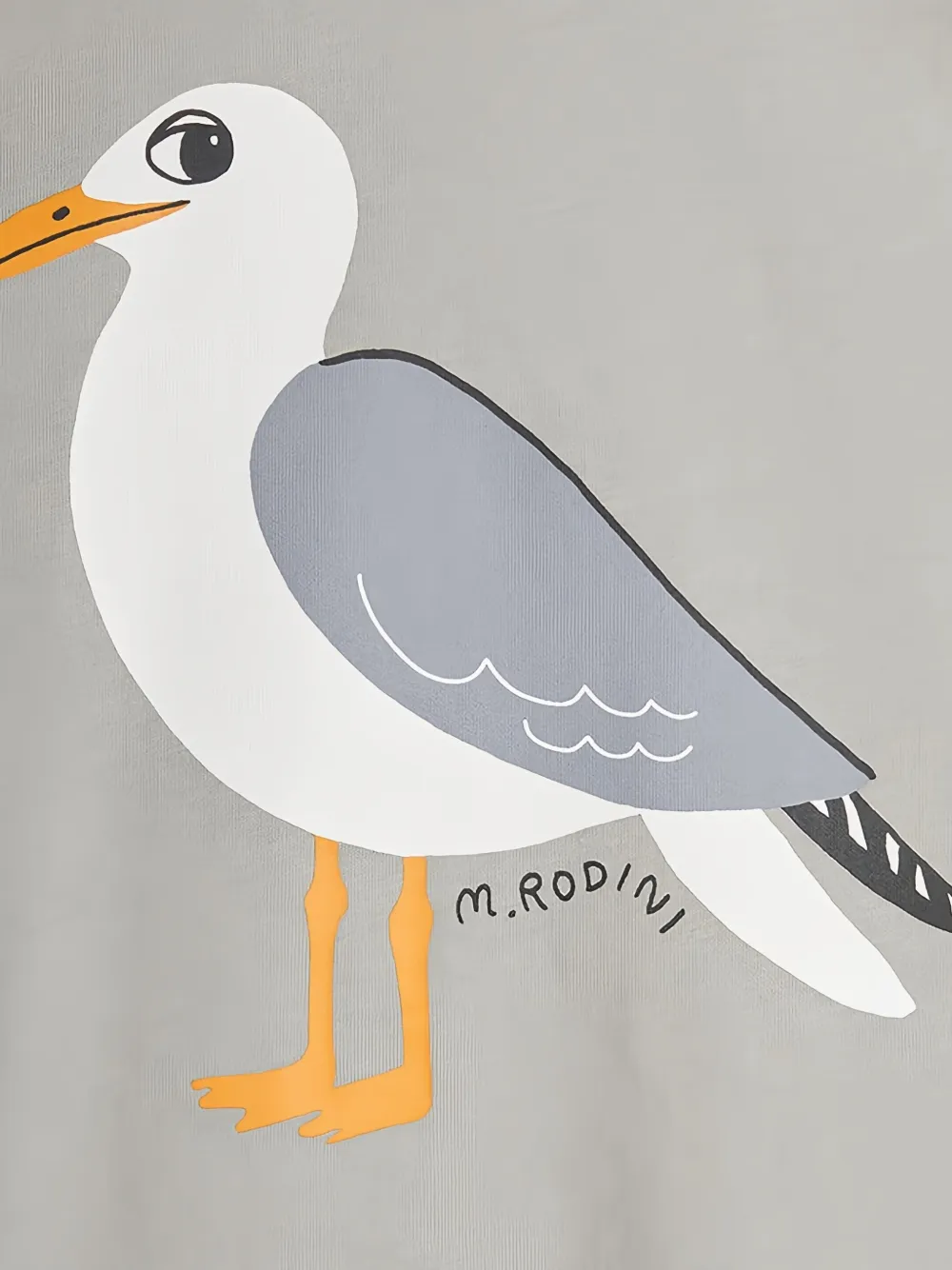 Mini Rodini T-shirt met meeuw-print en korte mouwen Grijs