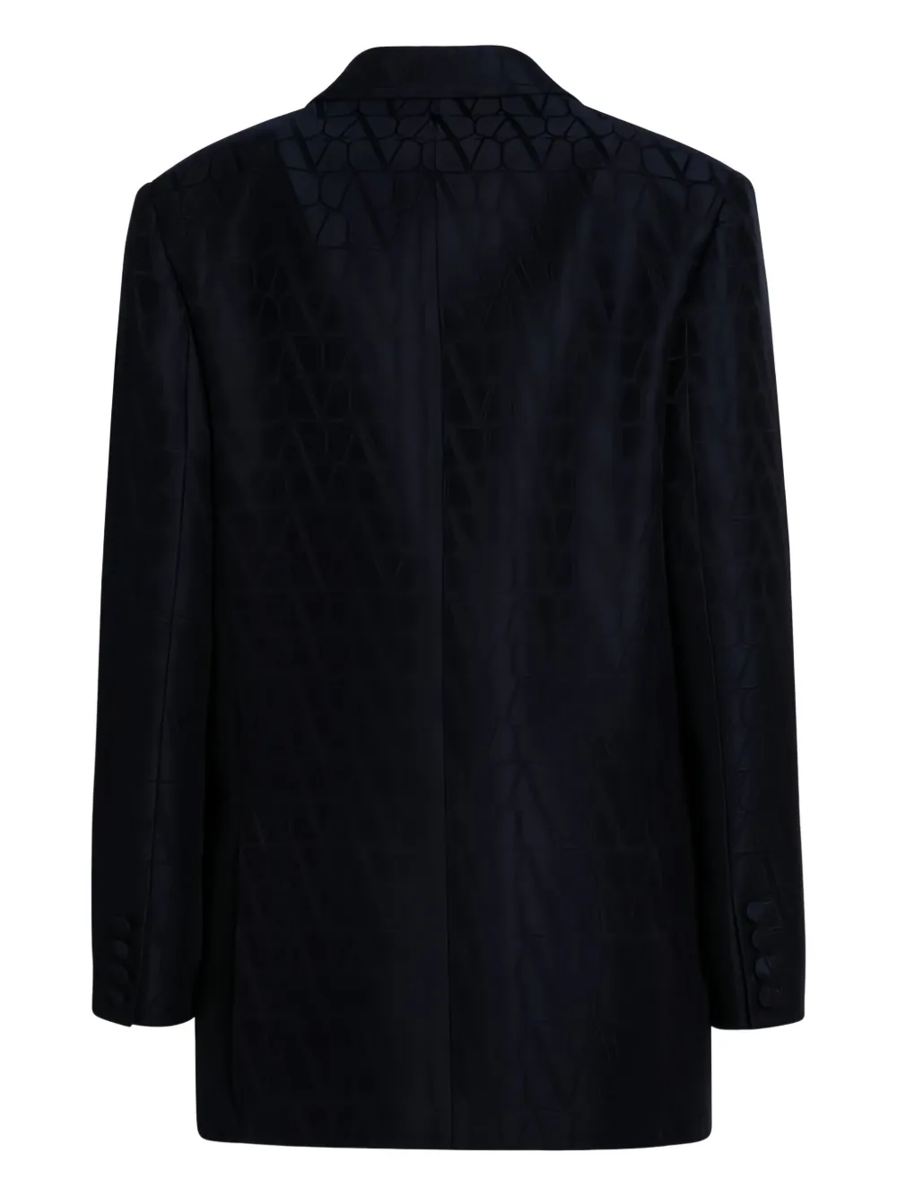Valentino Garavani Blazer met monogram-jacquard Blauw