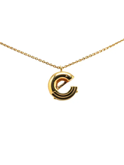 Louis Vuitton Pre-Owned 2014 Gold Plated LV and Me Letter E Necklace costume necklace