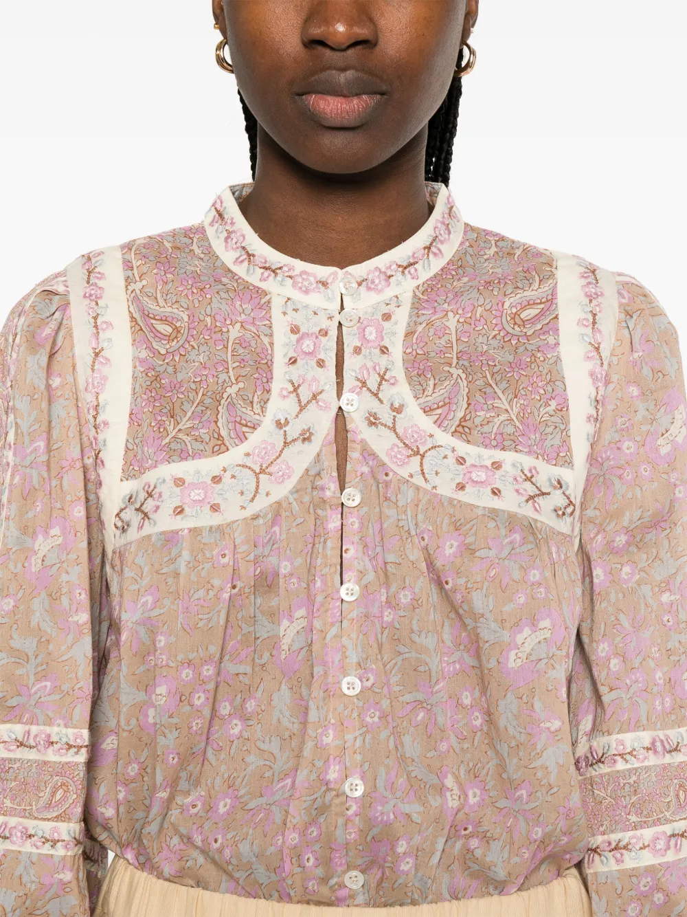 Shop Sea Gisela Blouse In Neutrals