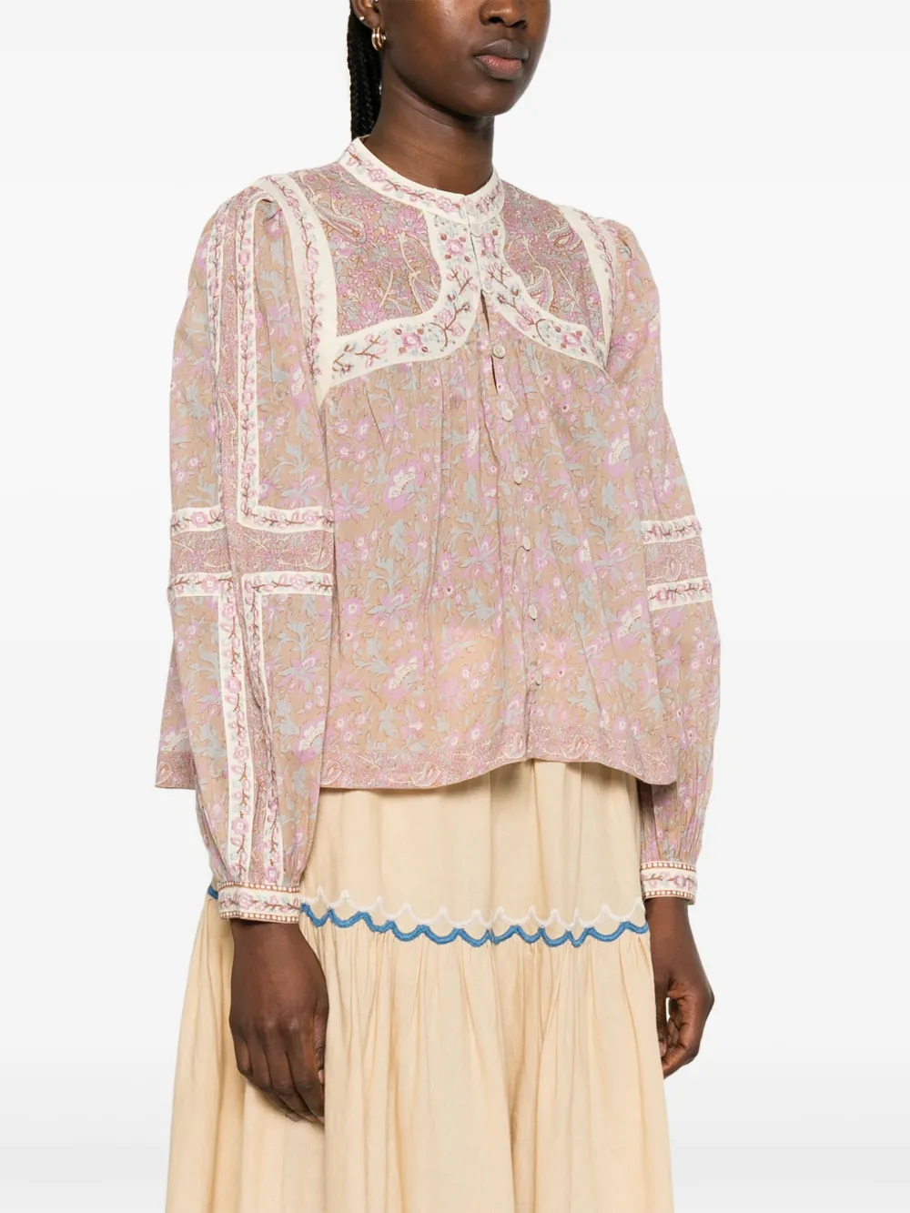 Shop Sea Gisela Blouse In Neutrals