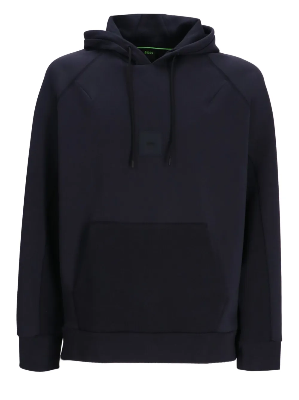BOSS Hoodie met logopatch Blauw