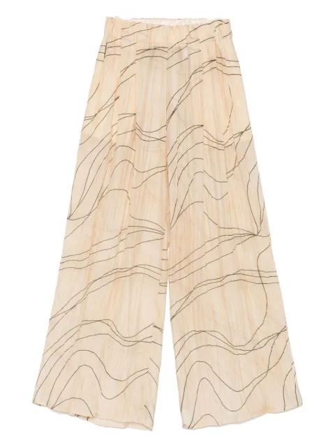 Alysi pantalones palazzo Mediterranean