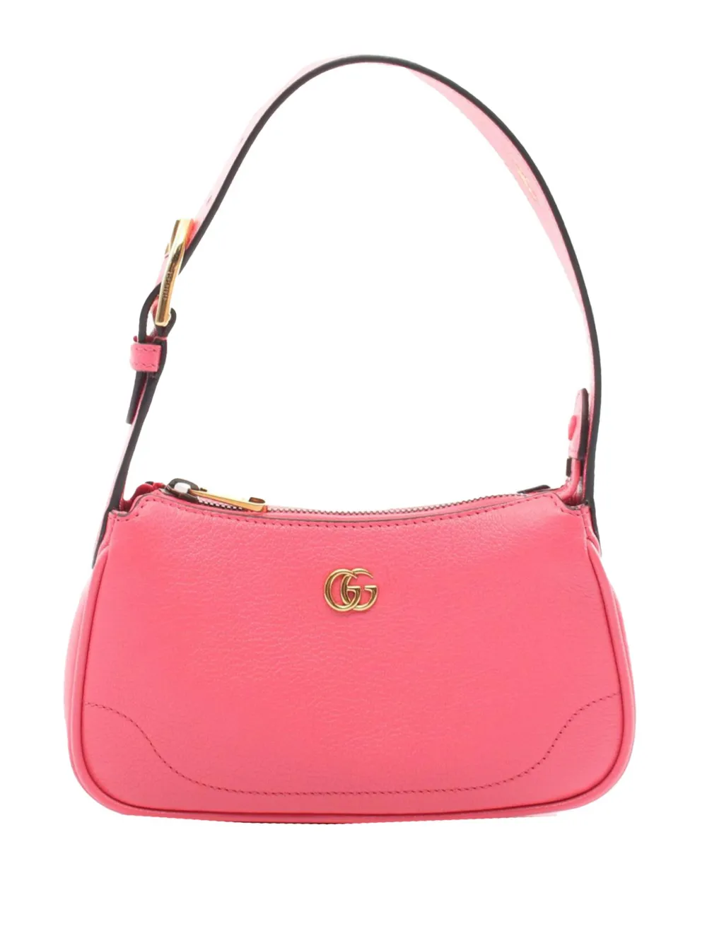 Pre-owned Gucci 2016-present Mini Leather Aphrodite Shoulder Bag In Pink