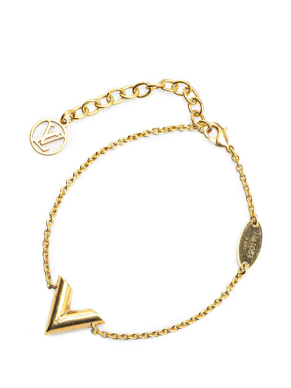 Louis Vuitton Pre-Owned 2021 Gold Plated Essential V Bracelet costume bracelet | Image 2