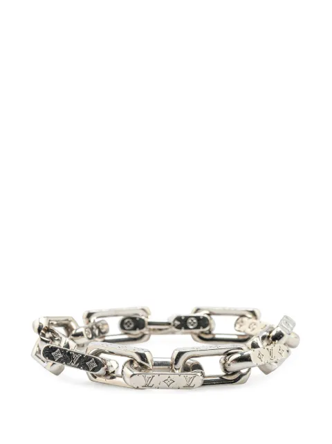 Louis Vuitton Pre-Owned 2020 Silver Monogram Chain Link Bracelet costume bracelet