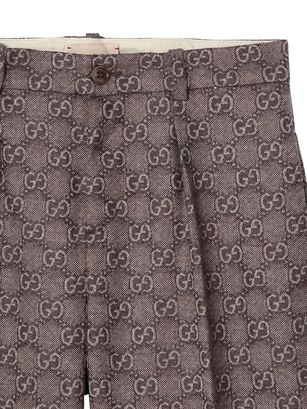Gucci Kids Plooibroek met GG-patroon Bruin