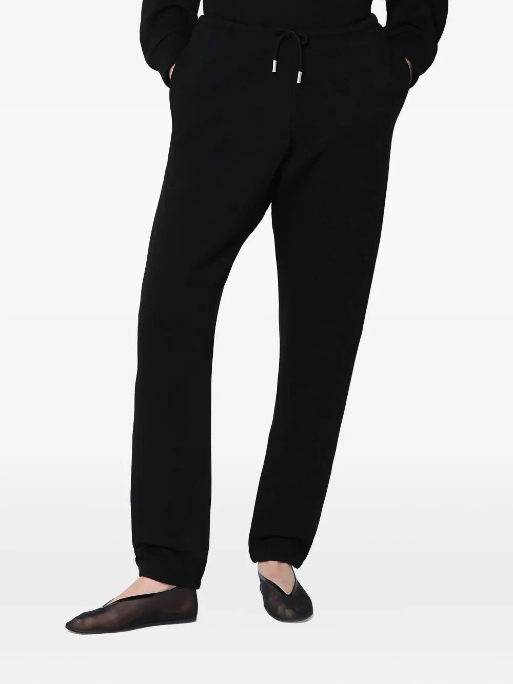  The Row Drawstring Cuffed Trousers - Black 