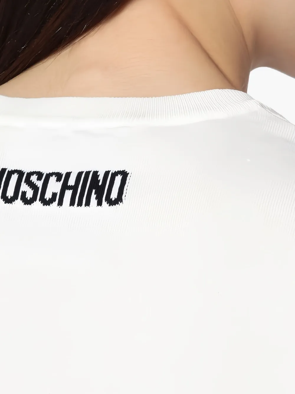 Moschino short-sleeve slogan T-shirt Wit