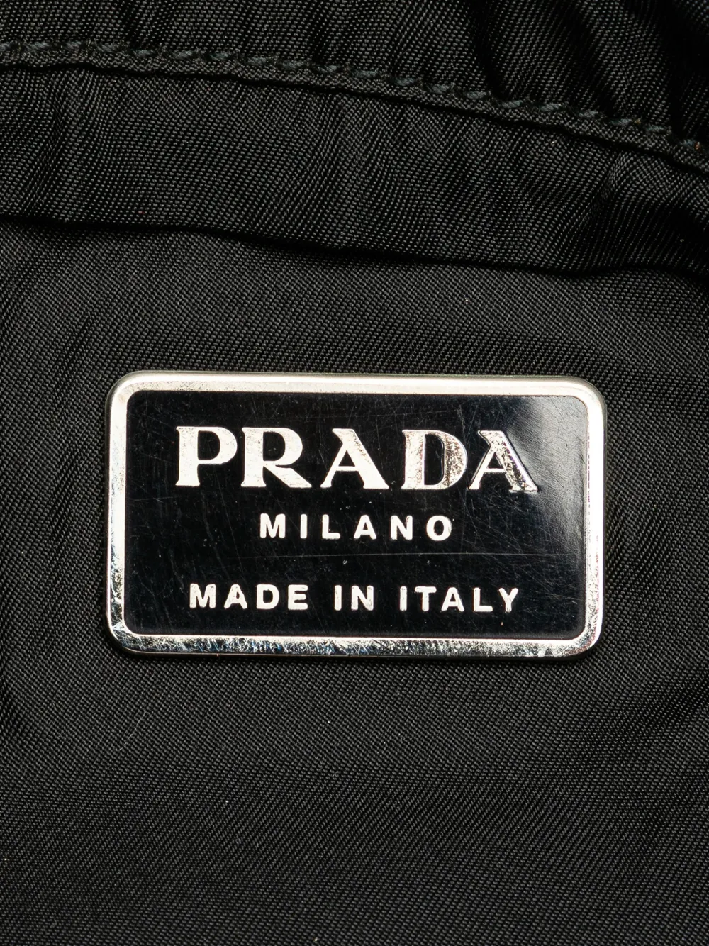 Pre-owned Prada 2000-2013 Tessuto Belt Bag In Black
