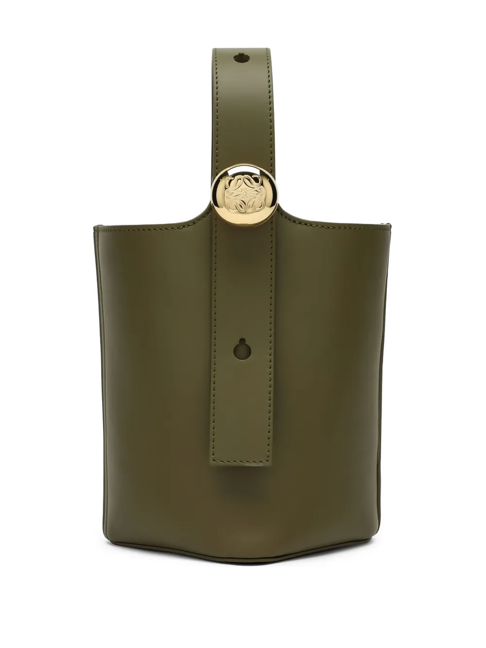 LOEWE Pebble bucket bag | Green | Image 1