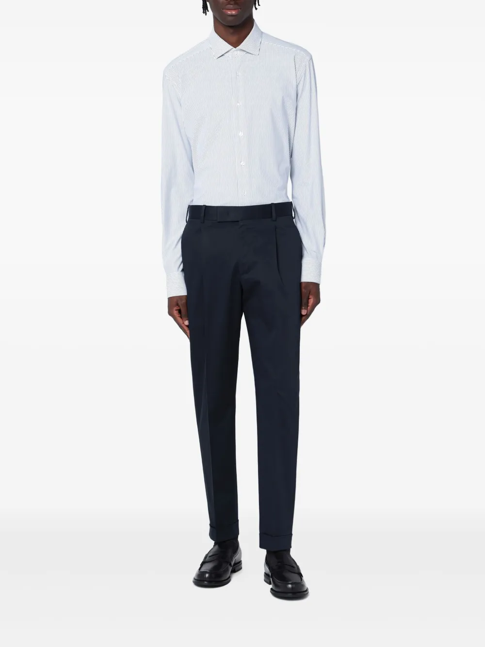 Xacus striped shirt - Wit