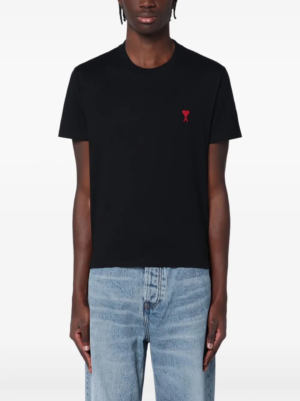 AMI Paris Katoenen T-shirt Zwart