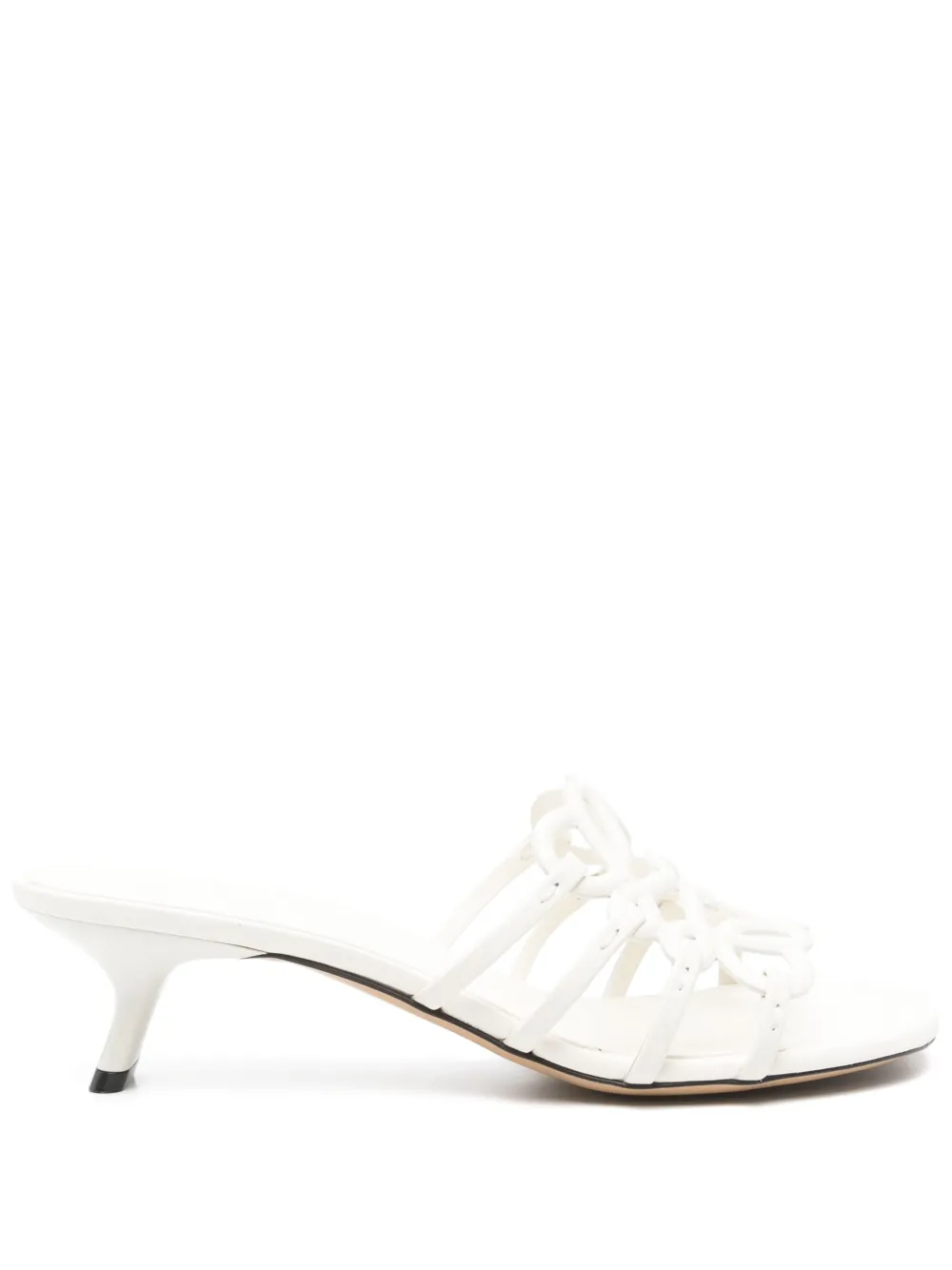 LOEWE 50 mm Petal Anagram muiltjes Wit