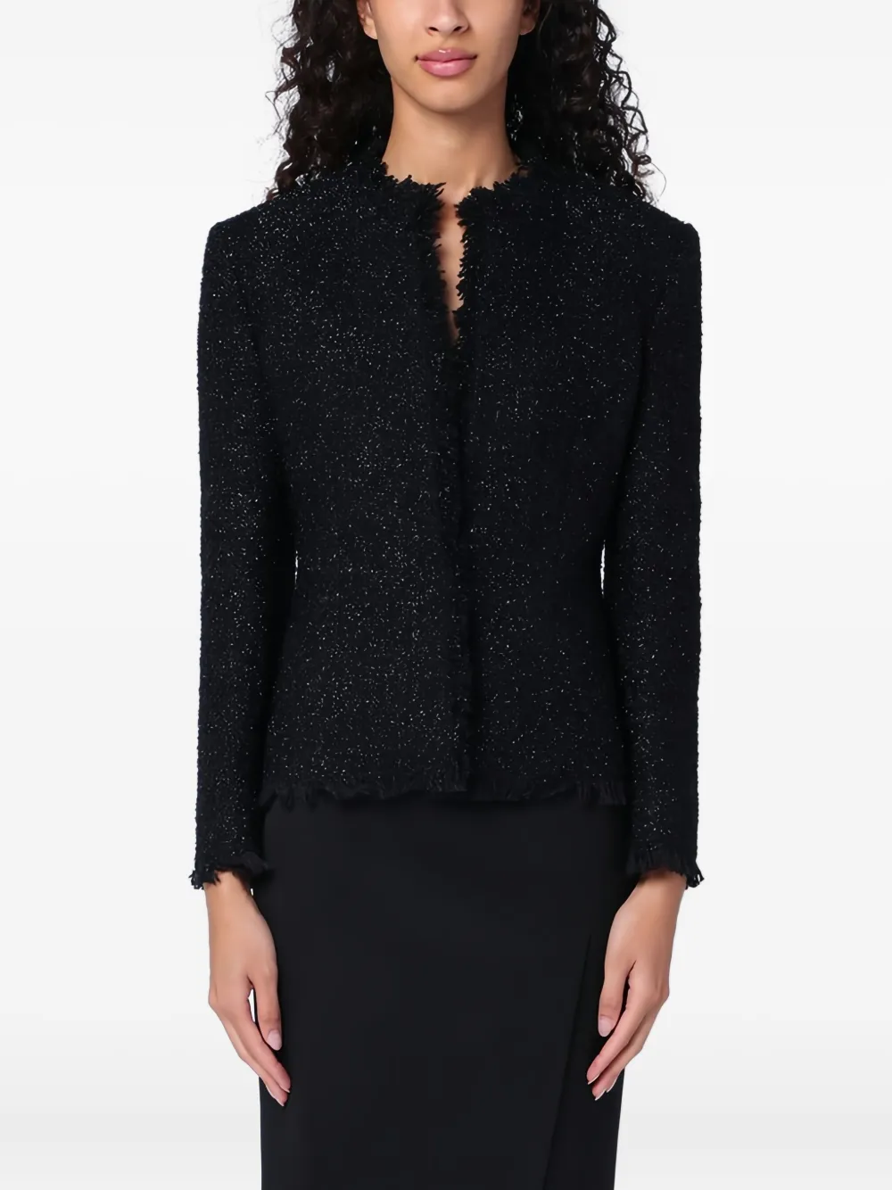 Givenchy Lurex blazer Zwart