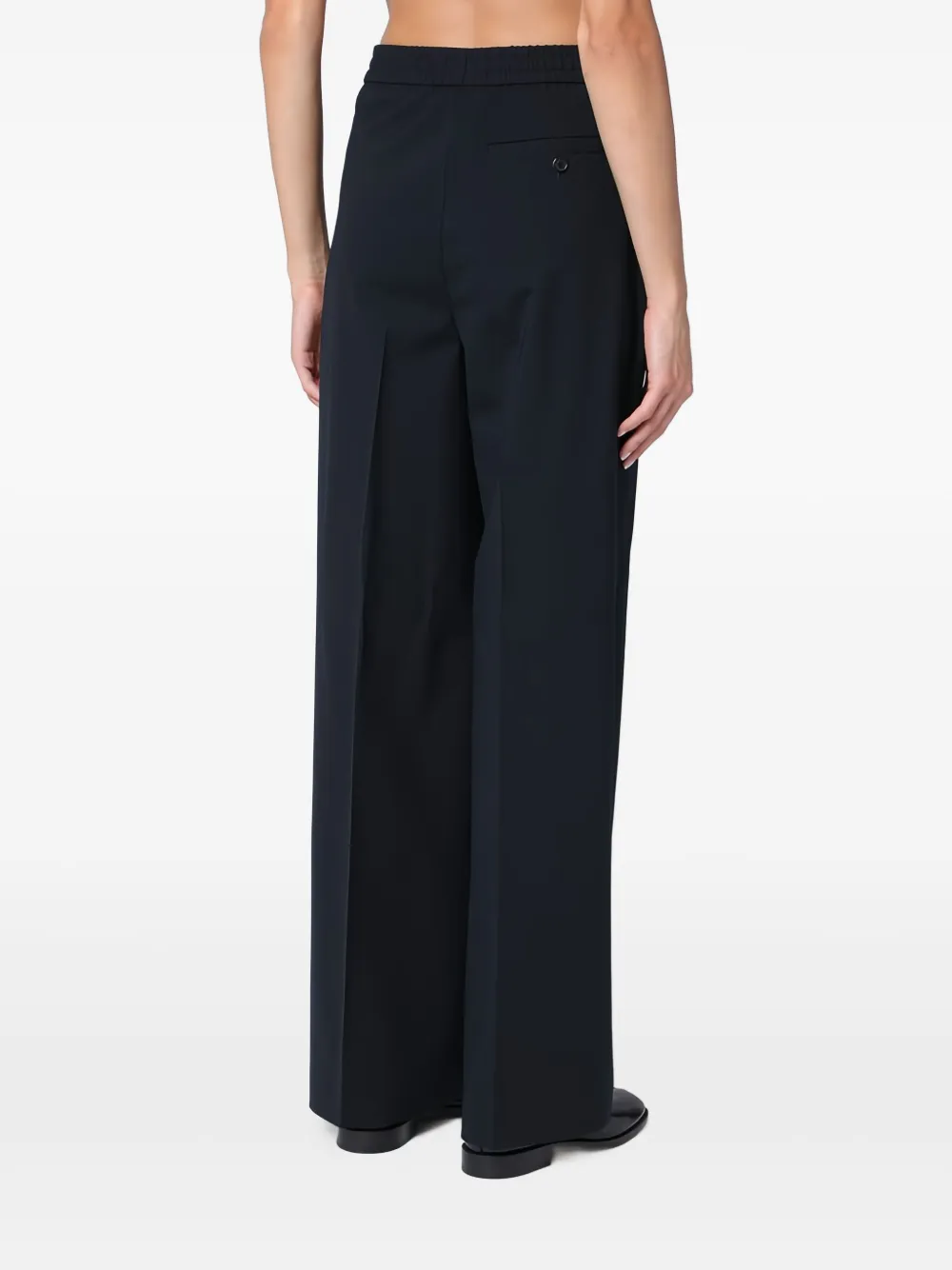 Department Five Wool-blend Tailored Pants In Black