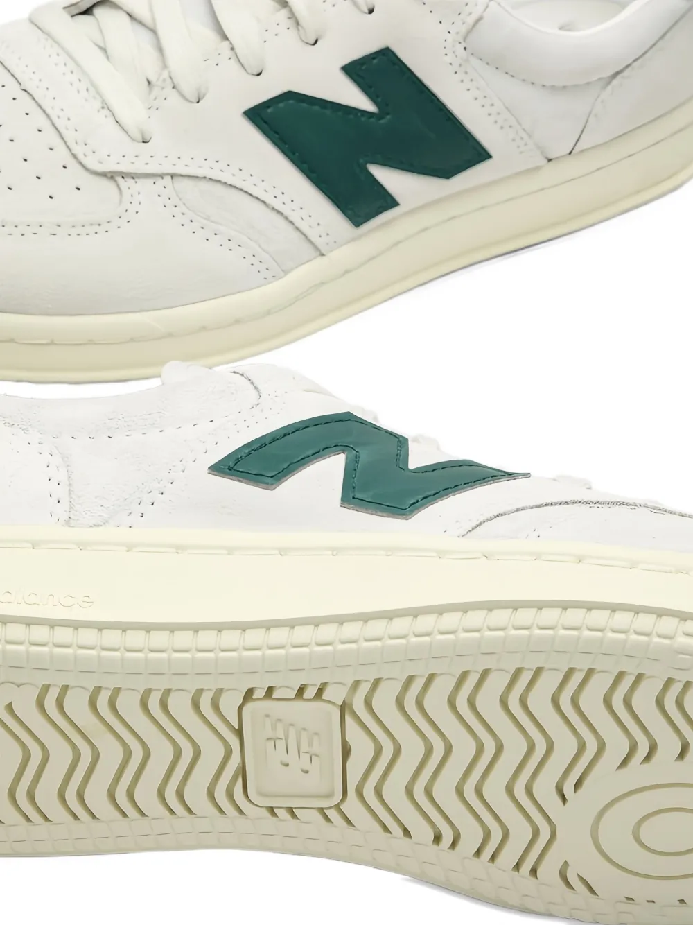 New Balance T500 leren sneakers Wit