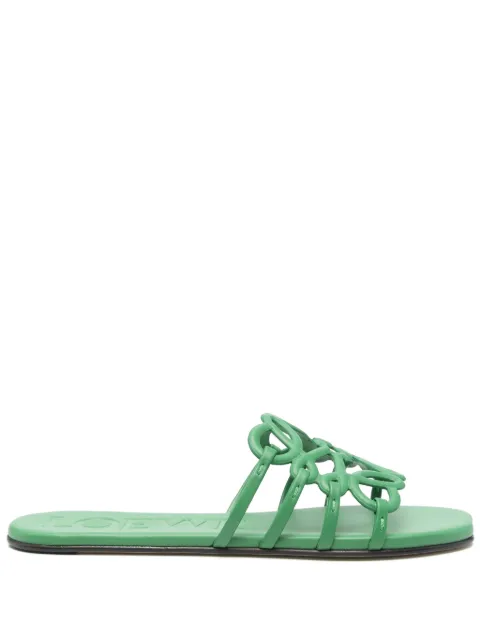 LOEWE flip flops con aberturas