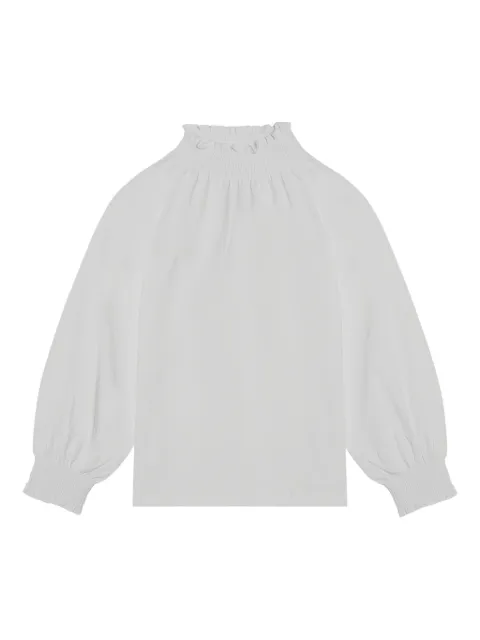 Douuod Kids Blusa franzida com gola alta