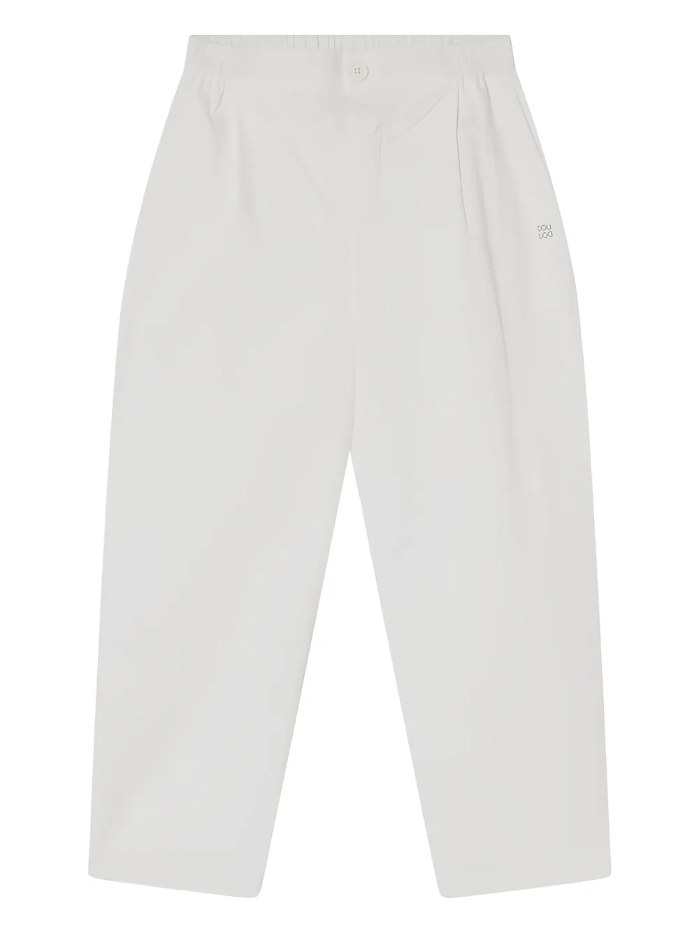 Douuod Kids pleated elastic-waist trousers | White | Image 1