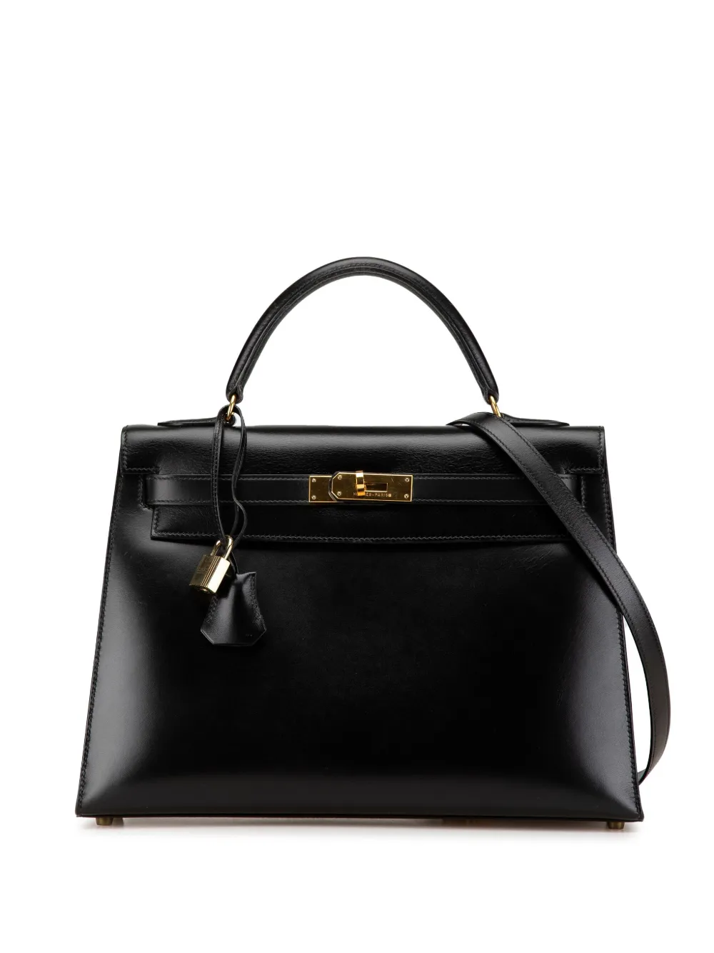 Hermès Pre-Owned 20th Century Box Calf Kelly Sellier 32 satchel | Black | Image 1