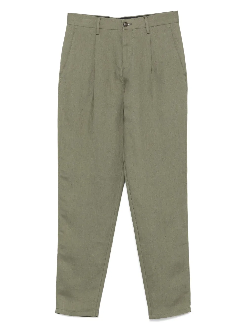 Canali linen trousers | Green | Image 1