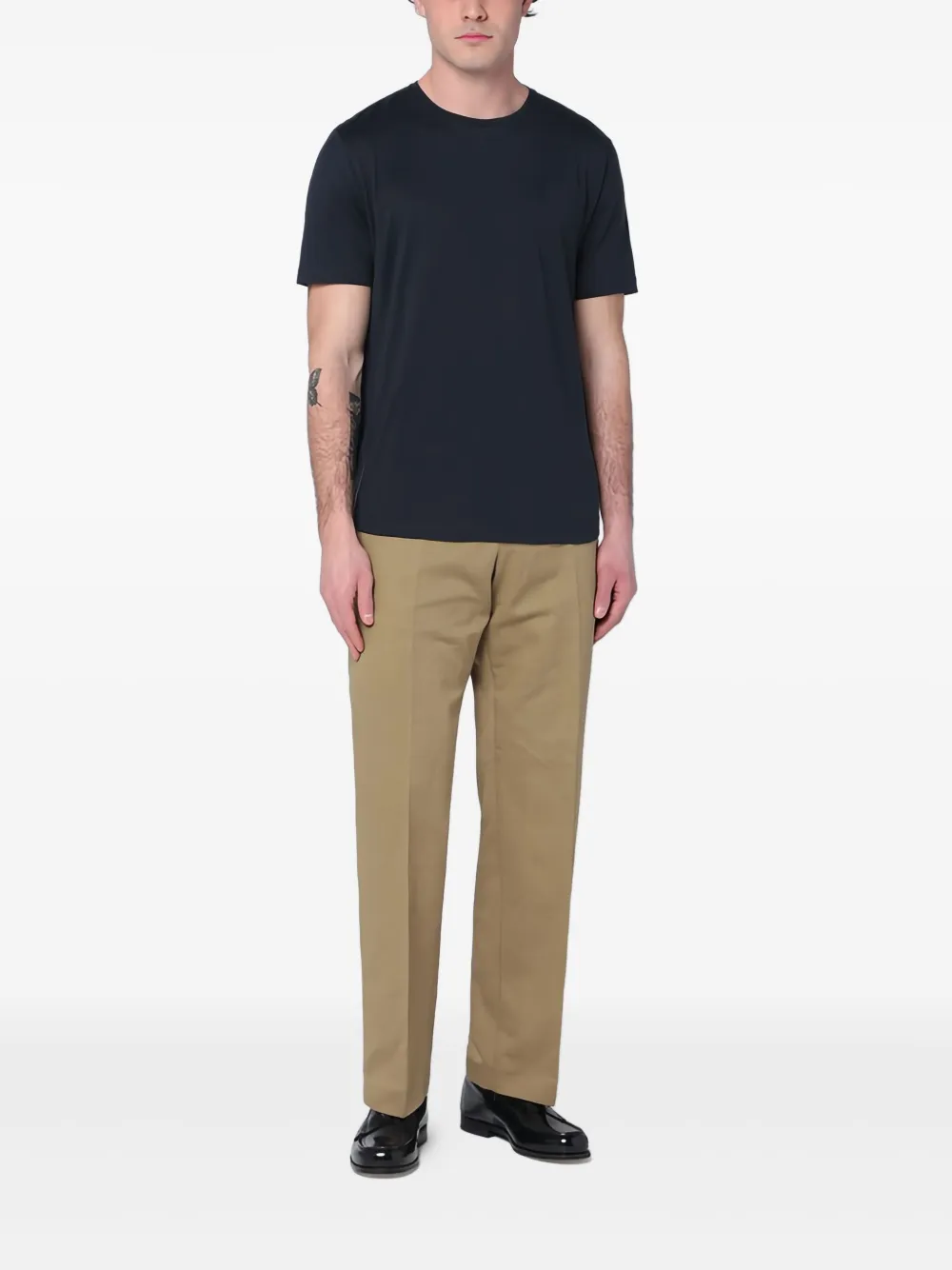 Loro Piana T-shirt met ronde hals Blauw