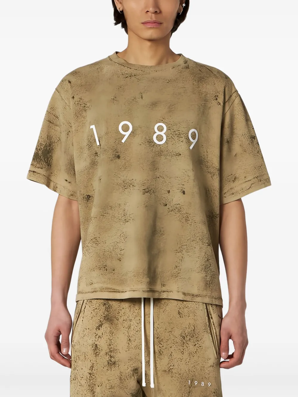 1989 STUDIO Katoenen T-shirt Beige